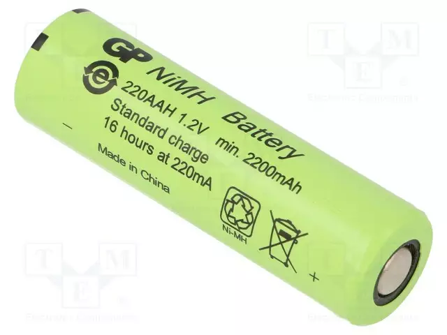 AKKU: NI-MH - AA - 1,2V - 2200MAH - Ø14,5X49,5MM - Akut - ACCU-AA2200STD-GP - 1