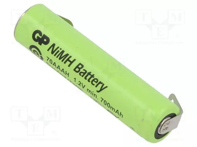 AKKU: NI-MH - AAA,R3 - 1,2V - 700MAH - JUOTOSLEVYT - Akut - ACCU-AAA700-BL-GP - 1