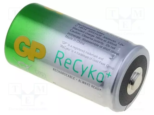 AKKU: NI-MH - C - 1,2V - 3000MAH - RECYKO - IRTI,TEOLLISUUS-READY2USE - Akut - ACCU-R143000-GP - 1