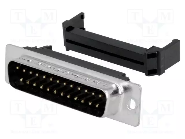D-SUB LIITIN - PIN: 25 - PISTOKE - UROS - - KULMA - IDC - 5A - D liittimet - L17DBFRA25P - 1