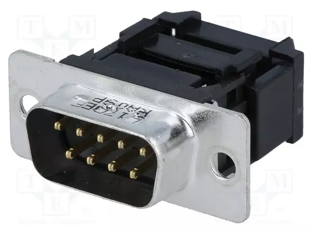 D-SUB LIITIN - PIN: 9 - PISTOKE - UROS - - KULMA - IDC - 5A - D liittimet - L17DEFRA09P - 1