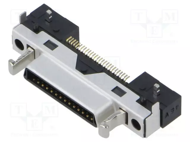 D-SUB LIITIN - PIN: 27 - PISTORASIA - UROS - PANEELIASENNETTAVA,PCB - KULMA - D liittimet - DH60A-27P - 1