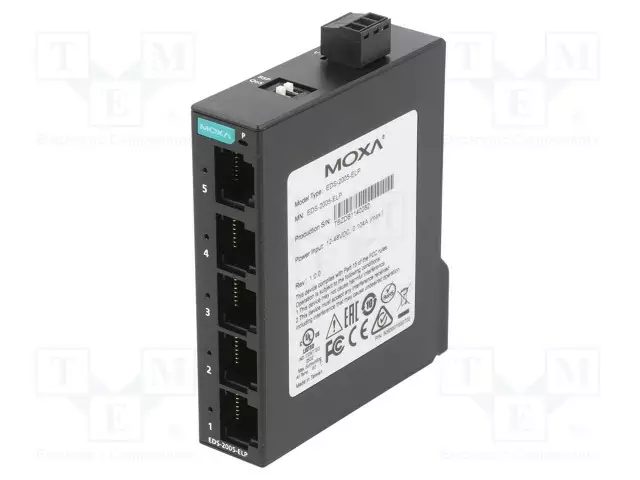 ETHERNET KYTKIN - PORTTIEN LUKU: 5 - 9,6÷60VDC - RJ45 - Teollisuusverkot - EDS-2005-ELP - 1