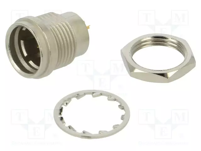 LIITIN: PYÖREÄT - PUSH-PULL - PISTORASIA - PIN: 4 - 1A - HR25 - KULLATTU - Hirose liittimet - HR25A-7R-4P - 1