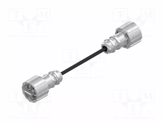 KAAPELI - 2M - MUSTA - IP67 - SUOJATTU - USB kaapelit ja adapterit - 17200621-AMP - 1
