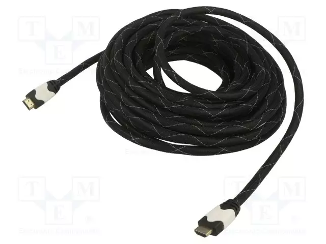 KAAPELI - HDMI-PISTOKE,MOLEMMIN PUOLIN - TEKSTIILI - 4K,UHD 2160P - HDMI, DVI, DisplayPort johdot - ART-OEM-36OP - 1