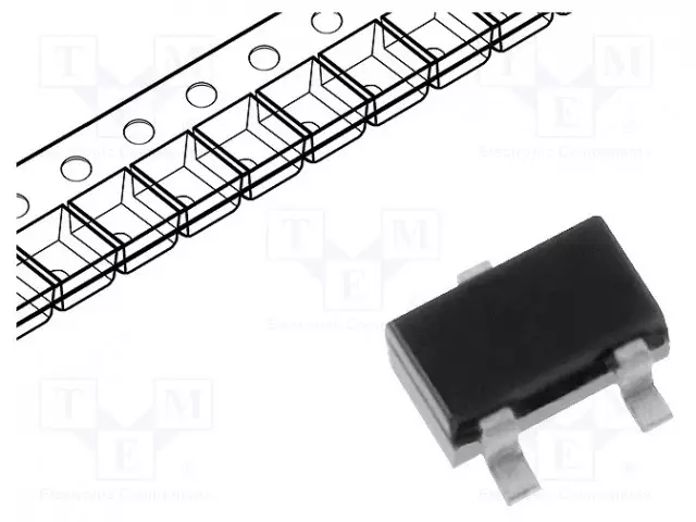 KYTKINDIODI - SMD - 85V - 75MA - 4NS - SOT523 - UFMAX: 1,25V - IFSM: 4A - Diodit - BAV99T-TP - 1