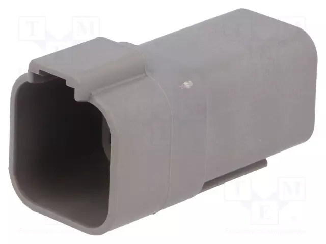 LIITIN: JOHTO-JOHTO - PISTOKE - UROS - DT - PIN: 6 - IP68 - JOHTOON - HARMAA - Ajoneuvoliittimet - DT04-6P - 1