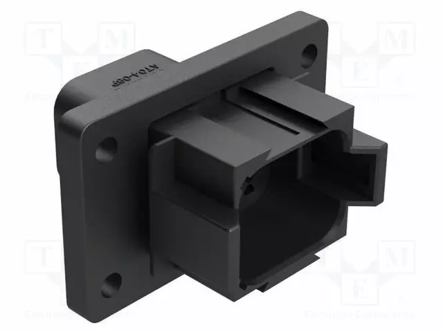 LIITIN: JOHTO-JOHTO - AT - 13A - PIN: 8 - IP67 - SUORA - PANEELIASENNETTAVA - MUSTA - Ajoneuvoliittimet - AT0408PBL012-AMP - 1