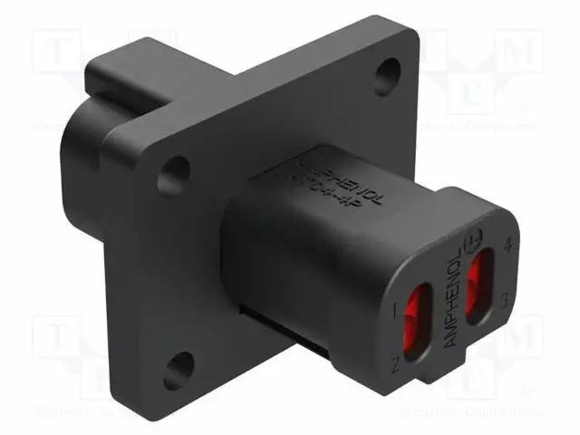 LIITIN: JOHTO-JOHTO - AT - NIMELLISVIRTA: 13A - 250V - PIN: 4 - IP67 - SUORA - Ajoneuvoliittimet - AT044PLE11-AMP - 1