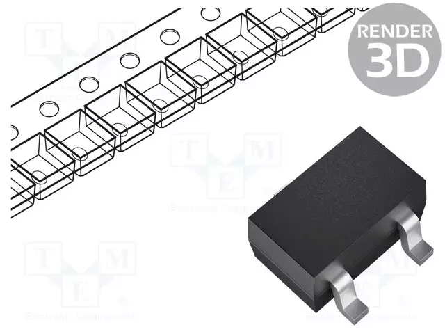 N-KANAVA MOSFET - UNI-POLAARINEN - 30V - 100MA - 0,15W - SOT523 - Transistorit - 2SK3019-TP - 1