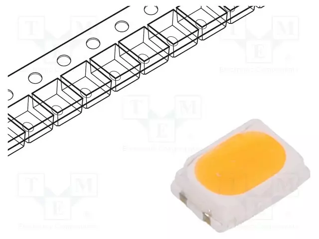 LED - LÄMMIN VALKOINEN (GOLD PLUS) - SMD - 3020 - 19,4÷22LM - 80 - 120° - Pintaliitos LED - PS2P-TFPE-GP - 1