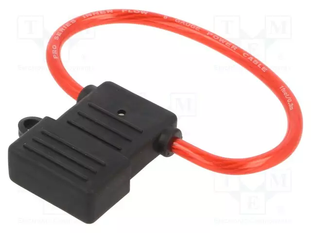 RASIA - 29,7MM - 80A - LÄHDÖT: JOHDOT - 80V - JOHDON VÄRI: PUNAINEN - Sulakepitimet - LPX-23B-08R-LOOP - 1
