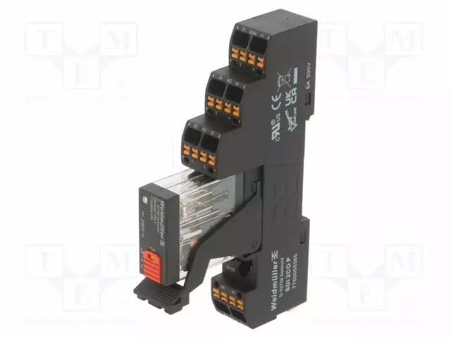 RELE: LIITÄNTÄ - DPDT - UKELAN: 230VAC - 5A - DIN-KISKOLLE - DRI - Elektromagneettiset relesarjat - DRIKITP230AC-2COLP - 1