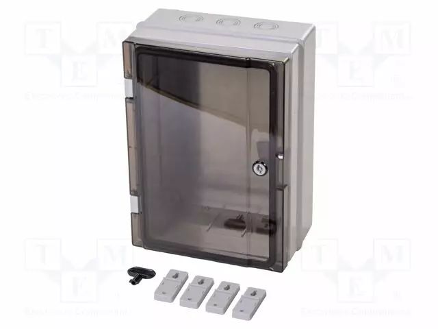 SEINÄASENNUSKOTELO - X: 265MM - Y: 335MM - Z: 152MM - ABS - VAALEANHARMAA - IP65 - Seinään asennettavat kotelot - PW-C.1601-P - 1