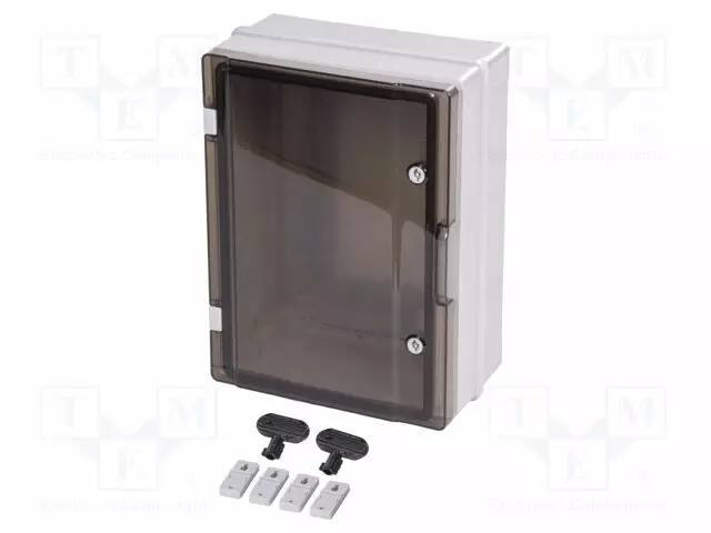 SEINÄASENNUSKOTELO - X: 310MM - Y: 410MM - Z: 170MM - ABS - VAALEANHARMAA - IP65 - Seinään asennettavat kotelot - PW-C.1602-P - 1