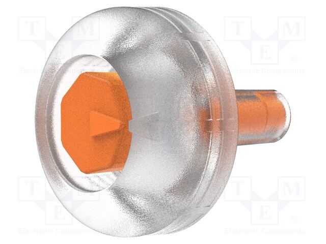 SOCKET LOCK - 4MM - FOR BANANA SOCKETS - Laboratorioliittimet - muut - SEBV9050-TRANSP - 1