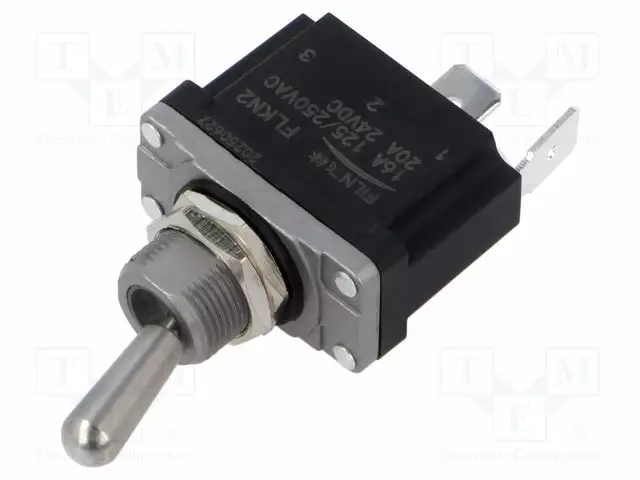 VIPUKYTKIN - ASENNOT: 2 - SPST - OFF-(ON) - 16A/250VAC - 20A/24VDC - Vipukytkimet - KN2-14X-P - 1