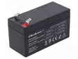 AKKU: LYIJYHAPPO - 12V - 1,3AH - AGM - AUTOMAATTINEN - LÄHDÖT: LIITTIMET - Lyijyhyytelöakut - ACCU-HP1.3-12Q - 1
