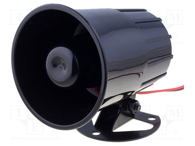 ÄÄÄNIMUUNTIN: SIREENI - DYNAAMINEN - 1-ÄÄNINEN - 12VDC - 600MA - Ø: 88MM - Summerit - SYR-380Q - 1