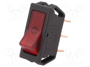 KEINUKYTKIN - SPST - AS: 2 - ON-OFF - 20A/12VDC - PUNAINEN - NEONVALOOHM - Keinukytkimet - R13-249B-01-BR - 1