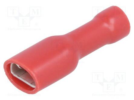 PURISTUSLIITIN - LITTEÄ - 4,8MM - 0,8MM - NAARAS - 0,5÷1MM2 - PURISTETTAVA - Eristetyt liittimet - ST-013R - 1