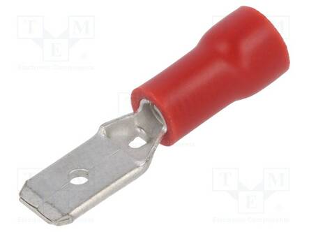 PURISTUSLIITIN - LITTEÄ - 4,8MM - 0,8MM - UROS-0,5÷1MM2 - PURISTETTAVA - Eristetyt liittimet - ST-032R - 1