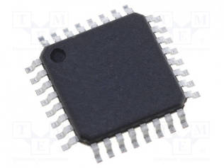 IC: AVR-MIKROOHJAIN - TQFP32 - 1,8÷5,5VDC - ULK.KATK: 27 - CMP: 1 - 0,8MM - AVR 8-bit sarja - ATMEGA328PB-ANR - 1