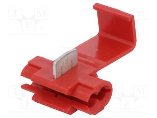 PIKALIITIN - IDC - 0,5÷1,5MM2 - JOHTOON - PUNAINEN - QUICK SPLICE - WAGO ja muut pikaliittimet - ST-100R - 1