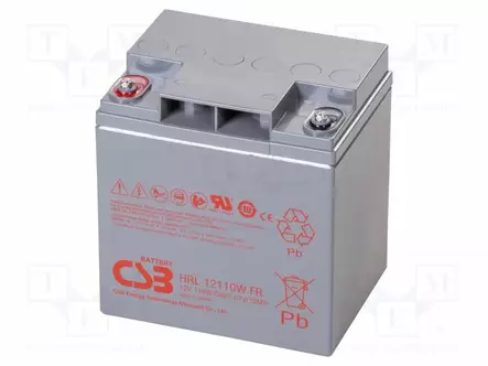AKKU: LYIJYHAPPO - 12V - 28AH - AGM - AUTOMAATTINEN - 166X125X175MM - Lyijyhyytelöakut - ACCU-HRL12110WFR - 1