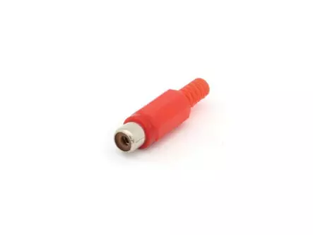 RCA PLUG FEMALE RED, Ø4mm - Plugit ja jakit - CA054R - 1