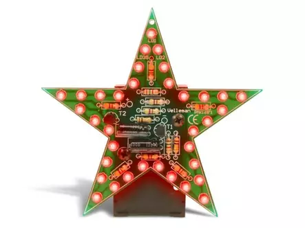 VILKKUVA LED TÄHTI - PUNAINEN - Whadda Minikit rakennussarjat - WSSA169R - 1