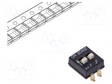 DIP-KYTKIN - NAPOJEN MÄÄRÄ: 2 - ON-OFF - 0,025A/24VDC - AS: 2 - DIP kytkimet - SDA02H1SBDR - 1