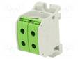 LIITIN: KISKO-STB - 150A - 1KV - RUUVI TERMINAALI - VIHREÄ - 50MM2 - Kiskoliittimet - STB50-2GR - 1