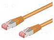 PATCH KAAPELI - S/FTP - CAT: 6A - RJ45-PISTOKE,MOLEMMIN PUOLIN - LANKA - RJ45 Ethernet kaapelit - SFTP6A-CU-100OR - 1