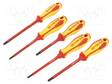 SCREWDRIVER: INSULATED-SET - INSULATED - POZIDRIV®,SLOT - 5PCS. - Ruuvimeisselit ja sarjat - KT-30605MR - 1