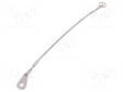RETAINING CABLE - WITH MOUNTING TAB AND KEY RING - PLATING: PVC - Sokat ja turvatapit - GN111.2-200-14B-TR - 1