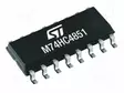 IC: DIGITAALINEN - MULTIPLEKSERI - CH: 8 - IN: 8 - SMD - SO16 - HC - HC - 78NS - Dekooderit, multiplekserit, kytkimet - M74HC4851YRM13TR - 1