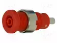 LABORATORY CONNECTOR: 2MM BANANA - SOCKET - PUNAINEN - INSULATED - Banaanijatkoliittimet - PJP228-3-C-R - 1