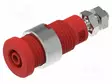 LABORATORY CONNECTOR: 2MM BANANA - SOCKET - PUNAINEN - M3 SCREW - Banaanijatkoliittimet - PJP228-4-C-R - 1