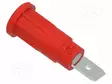 LABORATORY CONNECTOR: 2MM BANANA - SOCKET - 10A - 31.1MM - PUNAINEN - Banaanijatkoliittimet - PJP229-2-R - 1