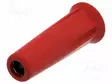 LABORATORY CONNECTOR: 4MM BANANA - SOCKET - 30VAC - 60VDC - 36A - PUNAINEN - Banaanijatkoliittimet - PJP3010-I-R - 3