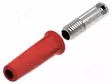 LABORATORY CONNECTOR: 4MM BANANA - SOCKET - 30VAC - 60VDC - 36A - PUNAINEN - Banaanijatkoliittimet - PJP3010-I-R - 2