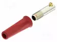 LABORATORY CONNECTOR: 4MM BANANA - SOCKET - 30VAC - 60VDC - 36A - PUNAINEN - Banaanijatkoliittimet - PJP3030-C-R - 1