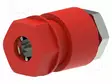 LABORATORY CONNECTOR: 4MM BANANA - SOCKET - 30VAC - 60VDC - 36A - PUNAINEN - Banaanijatkoliittimet - PJP3240-C-R - 2