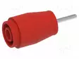 LABORATORY CONNECTOR: 4MM BANANA - SOCKET - 25A - PUNAINEN - NICKEL PLATED - Banaanijatkoliittimet - PJP3243PCB-R - 2
