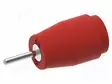 LABORATORY CONNECTOR: 4MM BANANA - SOCKET - 25A - PUNAINEN - NICKEL PLATED - Banaanijatkoliittimet - PJP3243PCB-R - 1