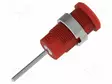 LABORATORY CONNECTOR: 4MM BANANA - SOCKET - PUNAINEN - NICKEL PLATED - Banaanijatkoliittimet - PJP3269-C-R - 1