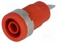 LABORATORY CONNECTOR: 4MM BANANA - SOCKET - 1KV - 36A - PUNAINEN - INSULATED - Banaanijatkoliittimet - PJP3274-I-R - 1