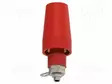 LABORATORY CONNECTOR: 4MM BANANA - SOCKET - 36A - PUNAINEN - NICKEL PLATED - Banaanijatkoliittimet - PJP3283-F-R - 1